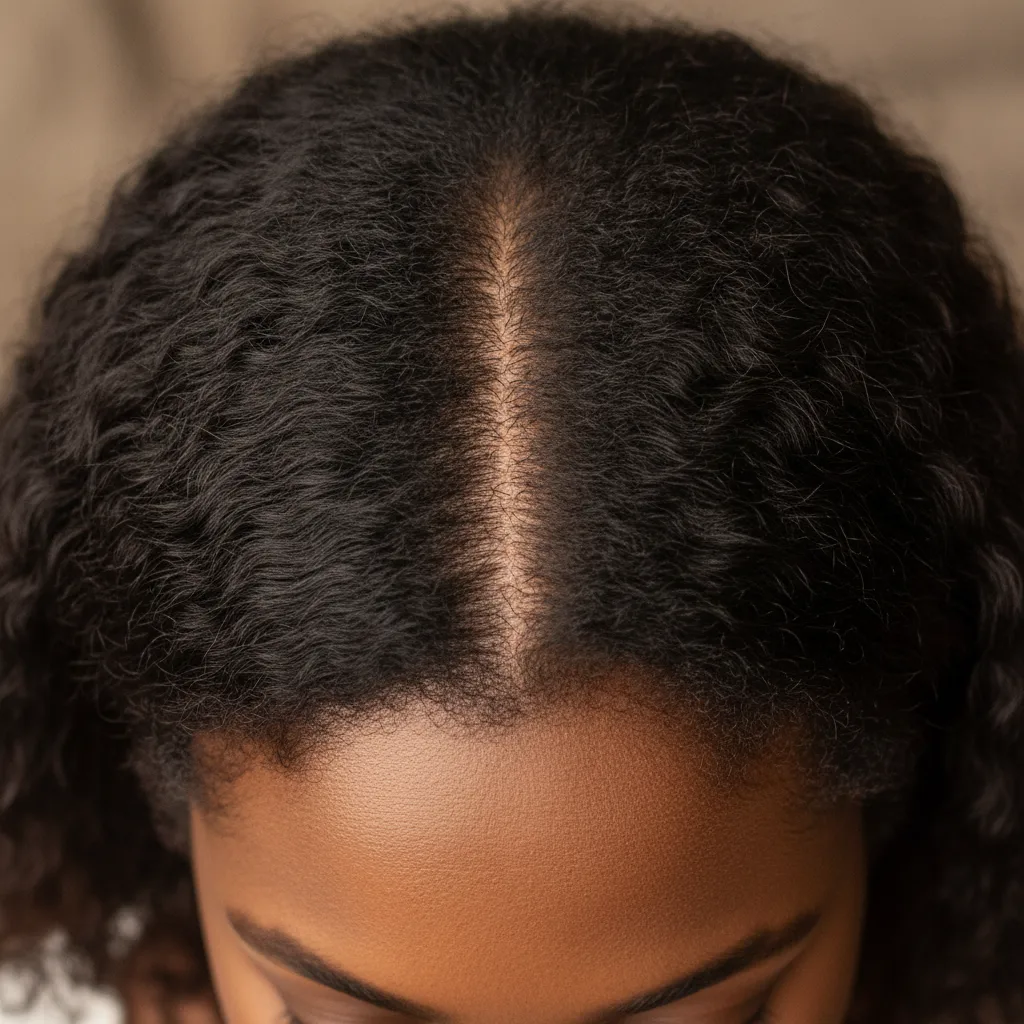 Before - thin crown area